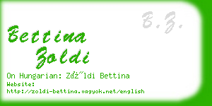 bettina zoldi business card